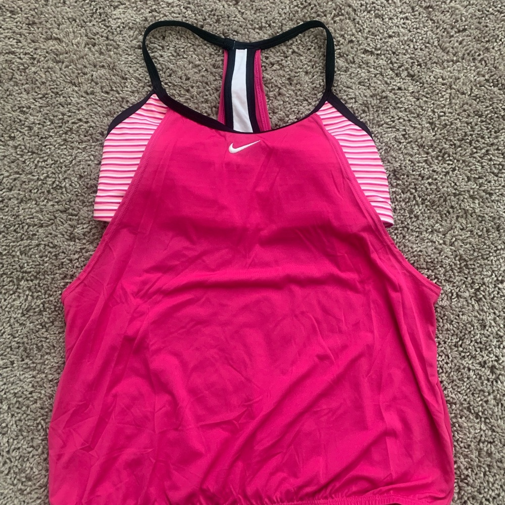 Nike Layered Drape Sport Tankini Swimwear ONLY top